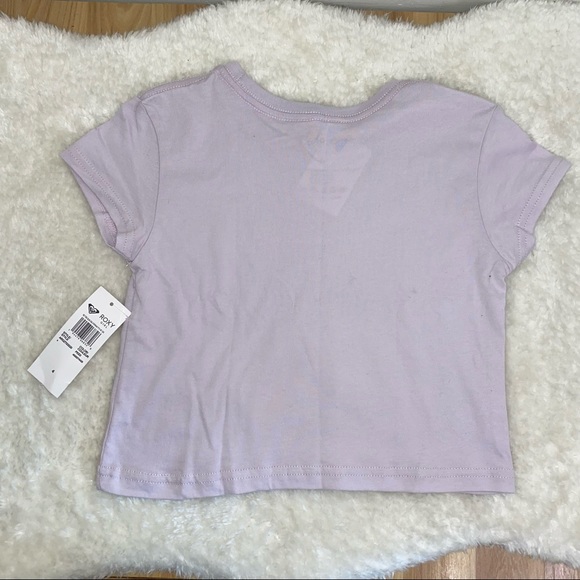 NEW Roxy Purple California Graphic Tee Girls Sz 4 - Picture 5 of 7